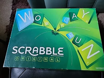 Buy Mattel Scrabble Original Classic Board Tile Game - 2012 Plus Free Dictionary  • 3£