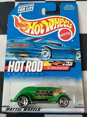 Buy 2000 Hot Wheels 33 Ford Roadster Hot Rod Magazine Series Collector No 008 #4/4 • 4.99£