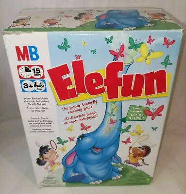 Buy Elefun The Butterfly Net Catching Game By MB Games Hasbro 2006 • 24.99£