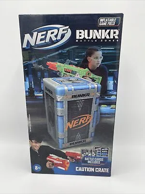 Buy Nerf Bunkr Take Cover Caution Crate Inflatable Game Furniture • 11.99£