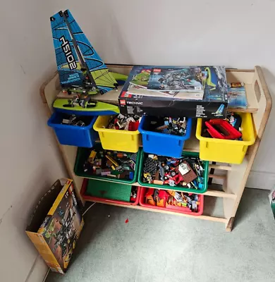 Buy Lego Various Sets Sold As One Job Lot With Storage Shelves • 99.95£