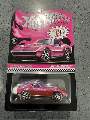 Buy Hot Wheels Custom Corvette Convention Party Pink Car Red Line Club RLC • 35£