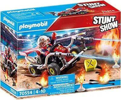 Buy Playmobil Stunt Show Fire Quad • 9.50£