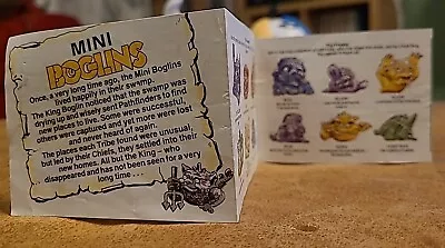 Buy Mini Boglins Leaflet Ideal Toys Original Insert 1990s • 1.99£