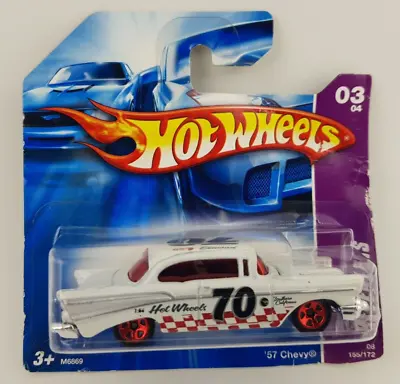 Buy HOT WHEELS - 2008 Revealers '57 Chevy In White  03/04 - 155/172 Short Card • 5.99£
