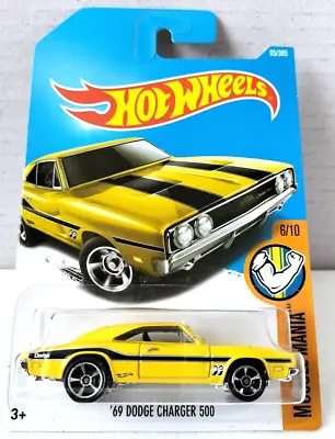 Buy Hot Wheels '69 Dodge Charger 500 - 2017 Muscle Mania - 95/365 • 6.99£