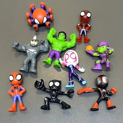 Buy Pack Marvel Spidey And His Amazing Friends Ghost Spider Rhino Goblin Hulk Figure • 10.25£