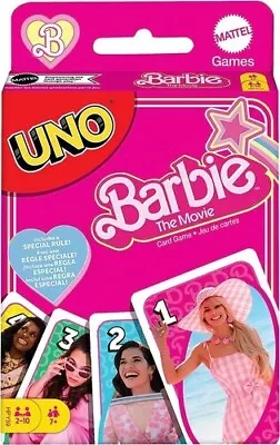 Buy WB     Mattel Games - UNO Barbie The Movie Card Game (Card Game, Table Top Game) • 14.17£