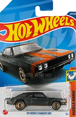 Buy 2022 HOT WHEELS '69 Dodge Charger 500 209/250 Muscle Mania 3/10 1:64 - HCV71 LC • 2.69£