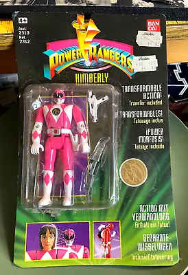 Buy Mighty Morphin Power Rangers Pink Ranger Figure (flip, Kimberly Ban Dai, Saban) • 95£
