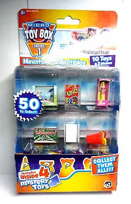 Buy Micro Toy Box Miniature Collectible Toys 10 Pack Series 1 Includes Barbie & UNO • 4.89£