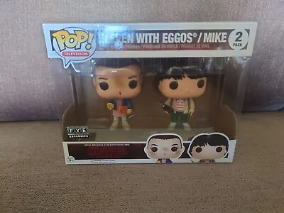 Buy Stranger Things Eleven With Eggos And Mike Funko POP 2 Pack With Fye Sticker • 40£