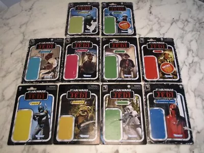 Buy 10 X KENNER Vintage Collection RETURN OF THE JEDI Style CARD BACKS Retro JOB LOT • 0.01£