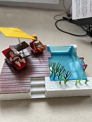 Buy Playmobil Swimming Pool And Deck. Excellent Condition. With Furniture. • 20£