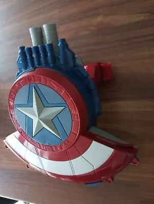 Buy Marvel Avengers Captain America Blaster Reveal Shield NERF Dart Gun Hasbro • 5£