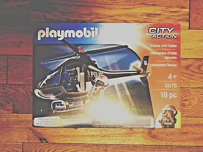Buy Playmobil 5675 Tactical Unit Copter POLICE Helicopter Retired Brand New & Sealed • 29.95£