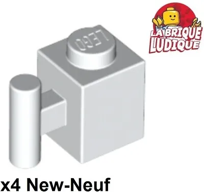 Buy LEGO 4x Brick Brick Modified 1x1 Handle Bar Handle White/White 2921 NEW • 1.32£