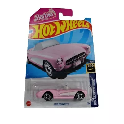 Buy Hot Wheels Die-Cast Vehicle Corvette Barbie Movie 1956 • 7.99£