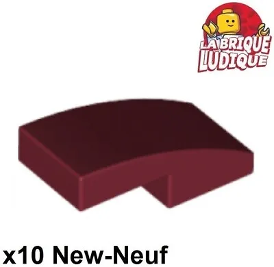 Buy LEGO 10x Slope Curved Gradient Curve 1x2 Red Dark / Dark Red 11477 New • 4.22£