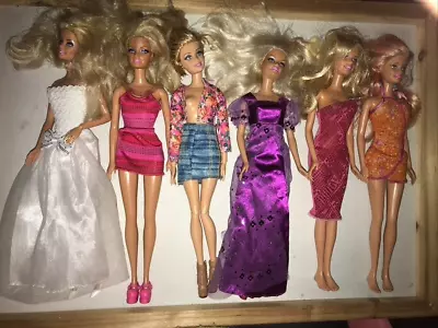 Buy Vds Lot 6 Mattel Barbie Fashionitas Doll Including Beach Glam And Mermaid • 8.56£