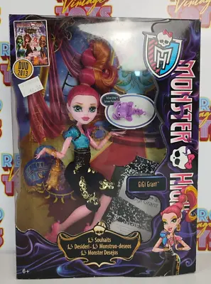 Buy Monster High Gigi Grant Dvd 13 Wishes 2012 Mattel New Sealed Doll • 133.27£