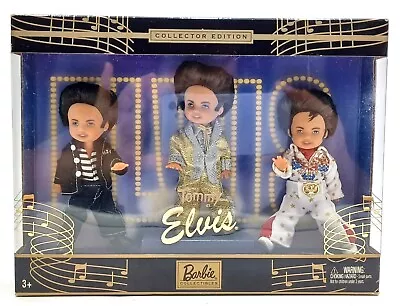 Buy 2003 BarbieCollectibles Set Of 3 Dolls: Tommy As Elvis / Mattel B3465, NrfB • 62.41£