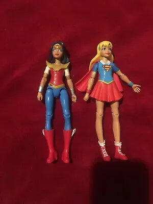 Buy 2016 Mattel DC Super Heroes Supergirk & Wonderwoman 6  Figures Articulated • 7.95£