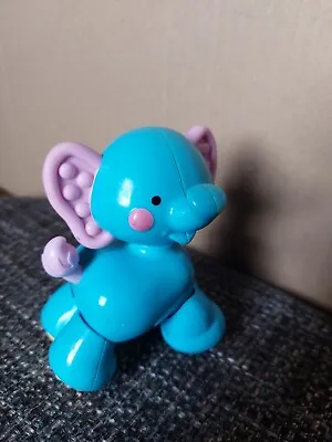 Buy Fisher Price Click Clack Amazing Animals BABY Light Blue Elephant Pink Ears • 3£