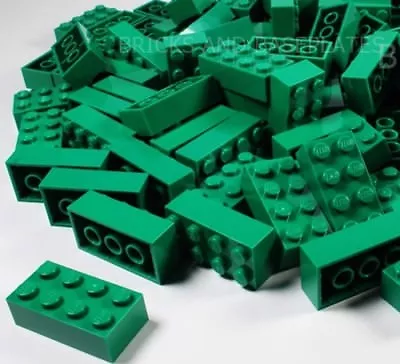 Buy LEGO BRICKS 50 X GREEN 2x4 Pin - From Brand New Sets Sent In A Clear Sealed Bag • 14.99£