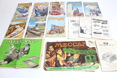 Buy JobLot Meccano Magazines From The 1950's And Instruction Manuals No 4 • 14£