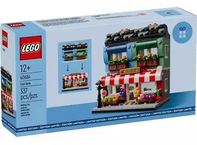 Buy MIMB LEGO Promotional 40684 Fruit Shop Modular Building Collection Series 2 MINT • 49.99£