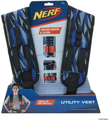 Buy Nerf Elite Utility Vest Blue And Grey • 12.99£