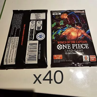 Buy One Piece TCG - Single Packs OP06 (001-119) - Wings Of The Captain X 40 PACKS!!! • 189.62£