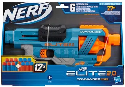 Buy *NEW* NERF Elite 2.0 Commander RD-6 Blaster - 8+ (DAMAGED BOX) • 8£