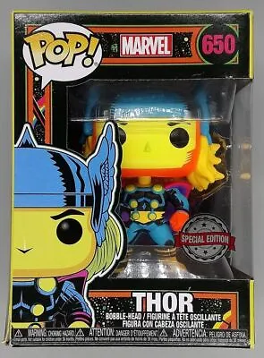 Buy Funko POP #650 Thor (Blacklight) - Marvel - Damaged Box With Protector • 11.99£