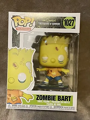 Buy Funko Pop! The Simpsons Treehouse Of Horror Zombie Bart #1027 NEW WITH PROTECTOR • 23£