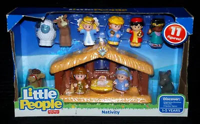 Buy Little People Nativity Set Of 11 Figures & Stable New But Damaged Box • 49.99£