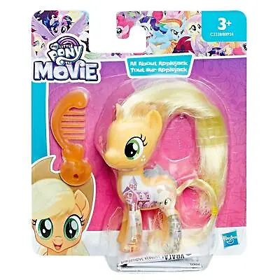 Buy My Little Pony The Movie All About APPLEJACK 8cm / 3 -inch Figure By Hasbro • 10.99£