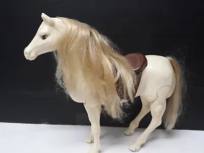 Buy Barbie Mattel White Horse Cm.28 Horse White VINTAGE Movable Legs • 30.89£