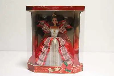 Buy Barbie 10th Anniversary Happy Holiday Doll 1997 Green Eyes New Invoice VAT • 131.52£