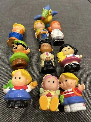 Buy Early Learning Happy Land Little People Collection 10 Figures Play Fisher Price • 4.70£