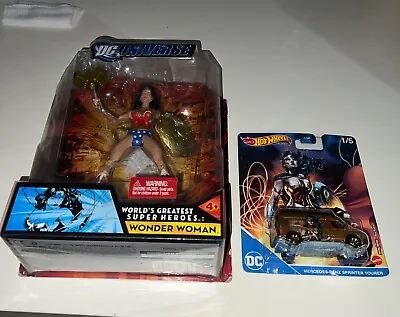 Buy Mattel DC Universe Classics Wonder Woman Figure + Bonus Hot Wheel Mercedes Benz • 56.69£