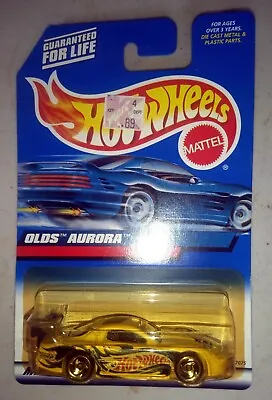 Buy Hot Wheels Blue Card 2000 #108 OLDS AURORA Yellow Oldsmobile MINT • 2.95£