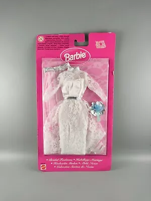 Buy Barbie Bridal Fashions White & Sliver Lace Doll Wedding Dress Sealed Mattel 1998 • 19.99£