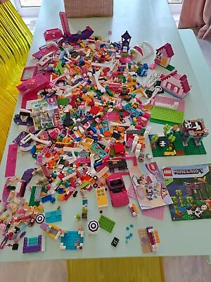 Buy Lego Bundle Job Lot Minecraft Lego Friends Barbie Hello Kitty 3kg+ Of Pieces • 6.51£