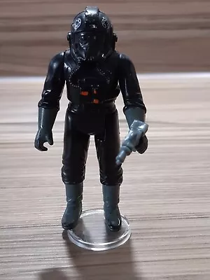 Buy Vintage Star Wars Figure Imperial Tie Fighter Pilot 1982 With Repro Blaster • 1.04£