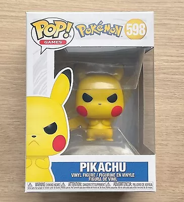 Buy Funko Pop Pokemon Pikachu Angry #598 + Free Protector • 14.99£