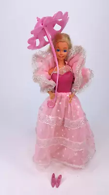 Buy Vintage 1985 Dream Glow Barbie Doll Original Dress Umbrella Shoes Taiwan Mattel • 87.36£