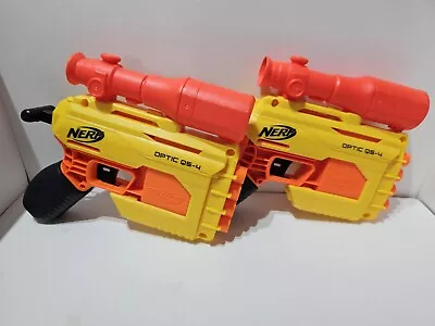 Buy Nerf N-strike Elite Alpha Strike Optic QS-4 Blasters X2 • 13.99£