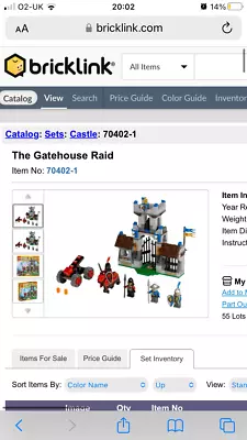 Buy 70402 Lego Gate House Raid - Knights - About 80% There  • 0.99£